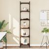vidaXL Bookcase 6-Tier Brown Oak 40x30x188 cm Engineered Wood