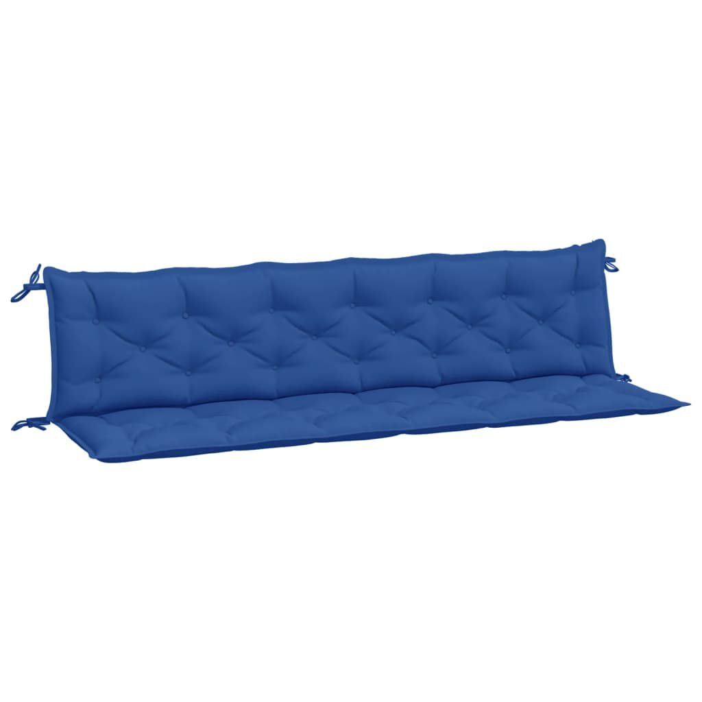 vidaXL Garden Bench Cushions 2pcs Blue 200x50x7cm Oxford Fabric
