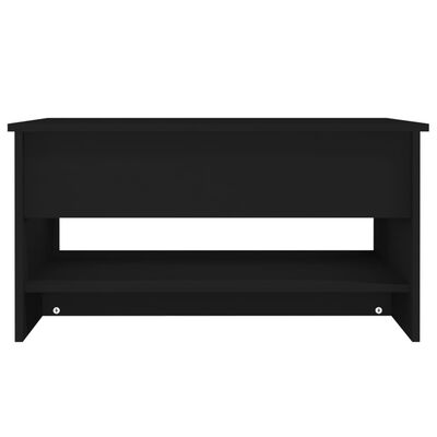 vidaXL Coffee Table Black 80x50x40 cm Engineered Wood