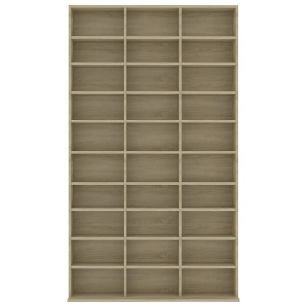 vidaXL CD Cabinet Sonoma Oak 102x16x177.5 cm Engineered Wood
