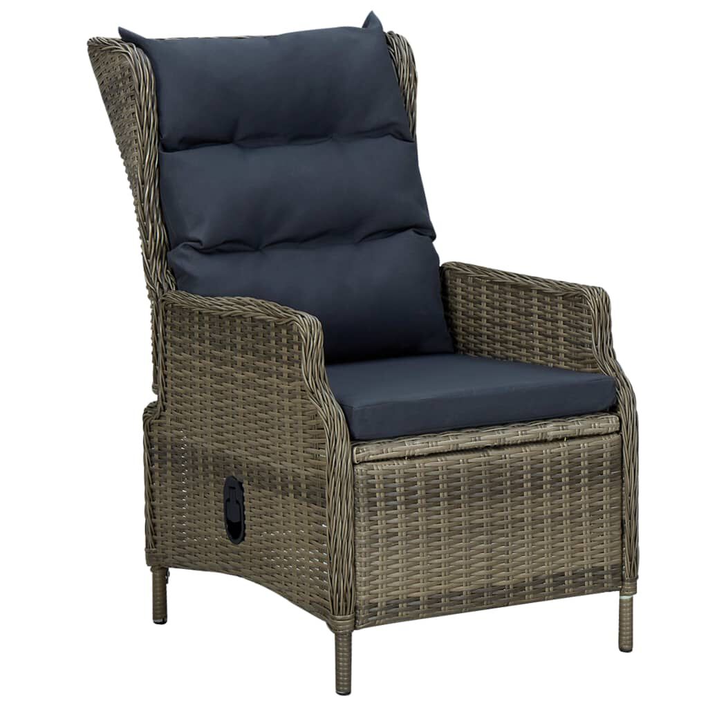 vidaXL 7 Piece Garden Dining Set Brown