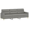 vidaXL 3-Seater Sofa Dark Grey 210 cm Fabric