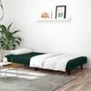 vidaXL 2-Seater Sofa Bed Dark Green Velvet