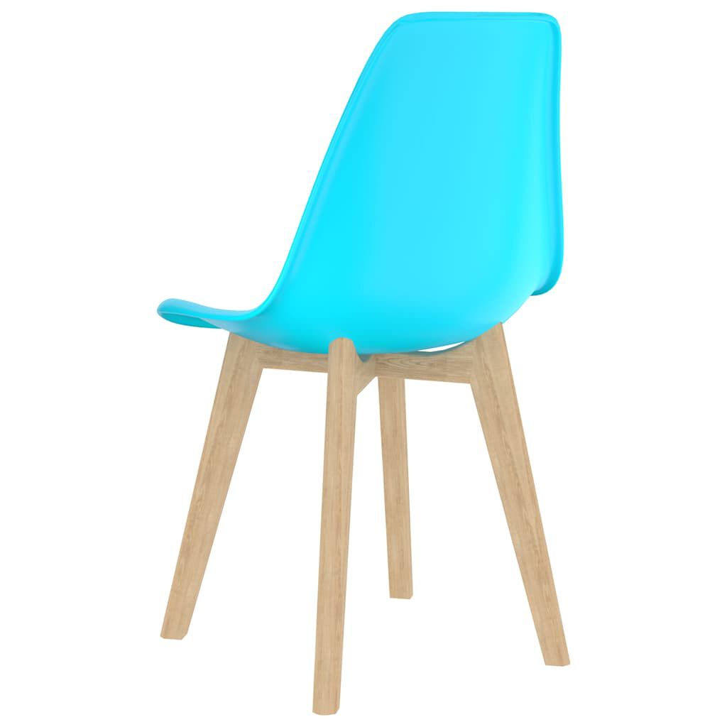 vidaXL Dining Chairs 2 pcs Blue Plastic