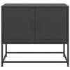 vidaXL TV Cabinet Black 68.5x39x60.5 cm Steel