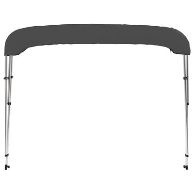 vidaXL 3 Bow Bimini Top Anthracite 183x196x137 cm