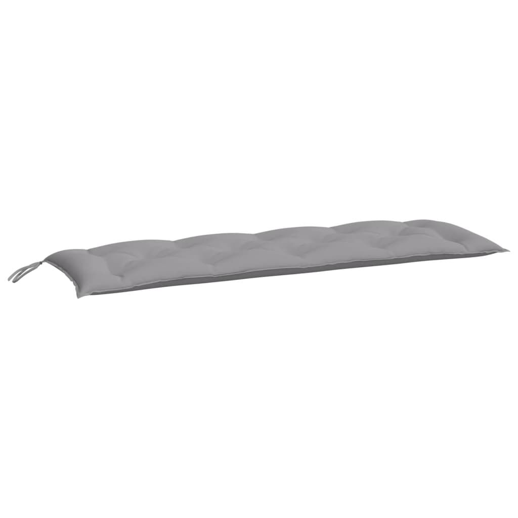 vidaXL Garden Bench Cushion Grey 150x50x7 cm Oxford Fabric