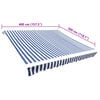 vidaXL Awning Top Sunshade Canvas Blue & White 4 x 3 m