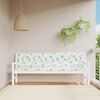 vidaXL Garden Bench Cushions 2 pcs Leaf Pattern 200x50x7 cm Fabric