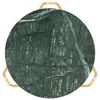 vidaXL Coffee Table Green 40x40x40 cm Real Stone with Marble Texture