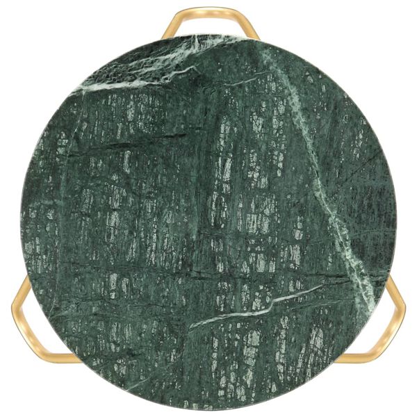 vidaXL Coffee Table Green 40x40x40 cm Real Stone with Marble Texture