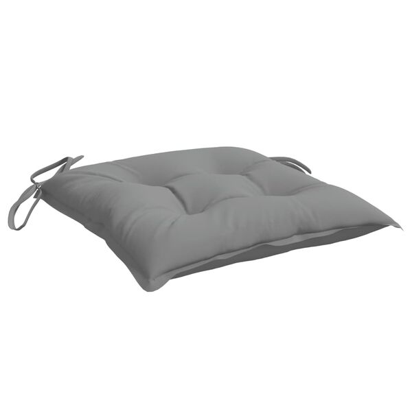 vidaXL Chair Cushions 2 pcs Grey 50x50x7 cm Oxford Fabric