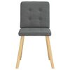 vidaXL Dining Chairs 4 pcs Dark Grey Fabric
