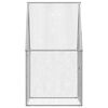vidaXL Chicken Cage Silver 100x100x190 cm Galvanised Steel