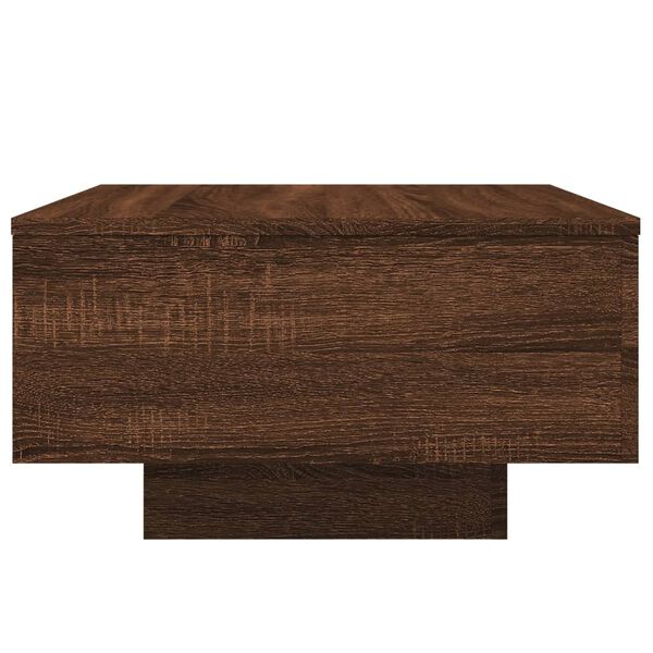 vidaXL Coffee Table Brown Oak 55x55x31 cm Engineered Wood