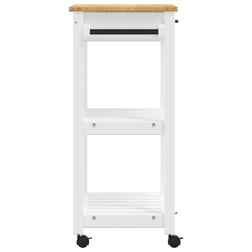 vidaXL Kitchen Trolley MONZA 60x40x90 cm Solid Wood Pine