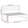vidaXL Garden Middle Sofa 120x80 cm Solid Wood Pine