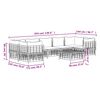 vidaXL 8 Piece Garden Lounge Set with Cushions Anthracite Poly Rattan
