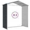 vidaXL Garden Shed Anthracite 191x215x198 cm Galvanised Steel