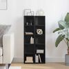 vidaXL CD Cabinets 2 pcs Black 21x16x93.5 cm Engineered Wood