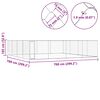 vidaXL Outdoor Dog Kennel Galvanised Steel 760x760x185 cm