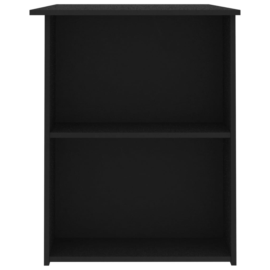 vidaXL Desk Black 110x60x73 cm Engineered Wood