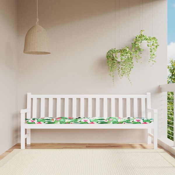 vidaXL Garden Bench Cushion Multicolour 200x50x7 cm Fabric