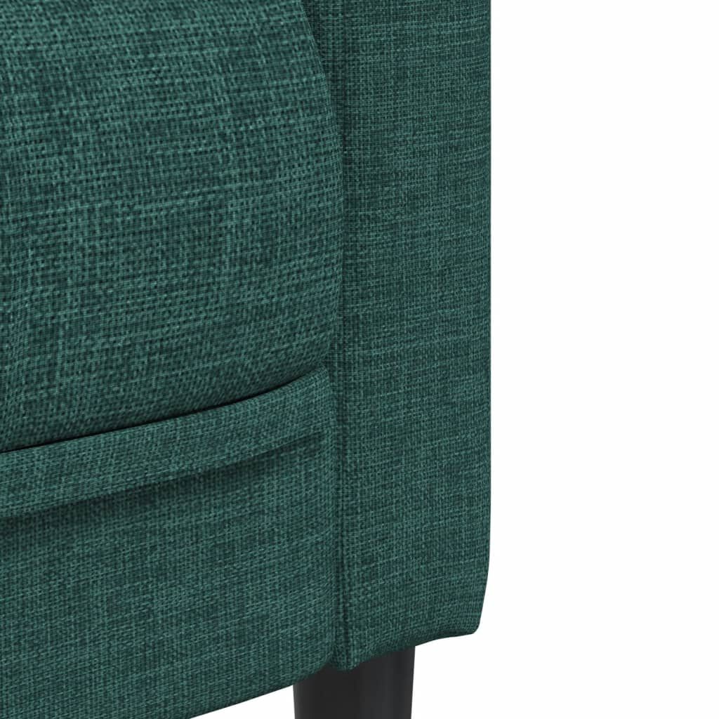 vidaXL Sofa Chair Dark Green Fabric