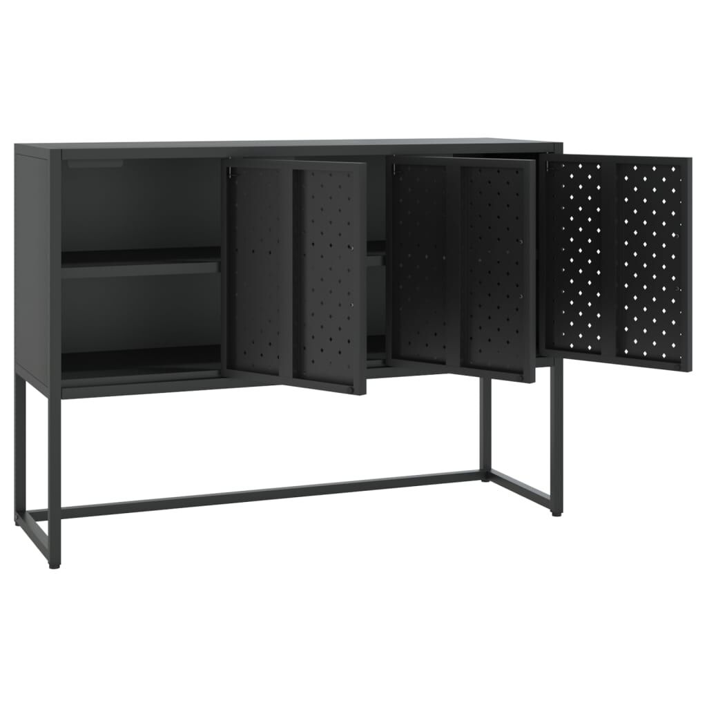 vidaXL Sideboard Black 105x35x75 cm Steel