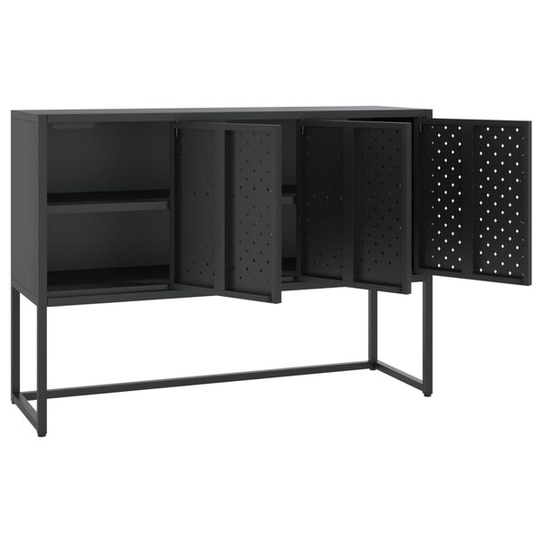 vidaXL Sideboard Black 105x35x75 cm Steel
