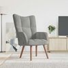vidaXL Relaxing Chair Light Grey Velvet
