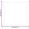 vidaXL Throw Pillows 2 pcs Light Grey 40x40 cm Velvet