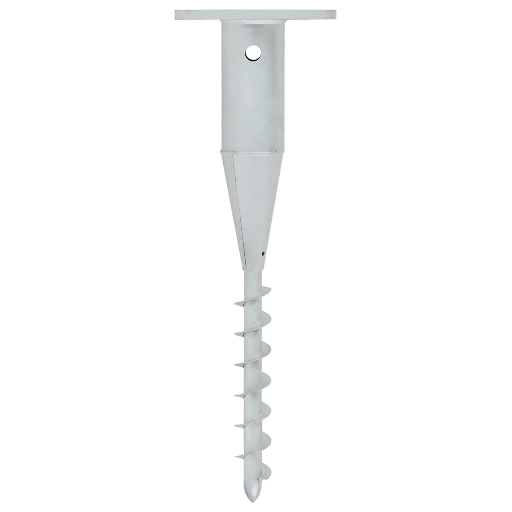 vidaXL In-Ground Parasol Base with Rod 16x16x52 cm Steel