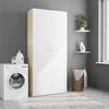 vidaXL Storage Cabinet White and Sonoma Oak 80x35.5x180 cm Engineered Wood