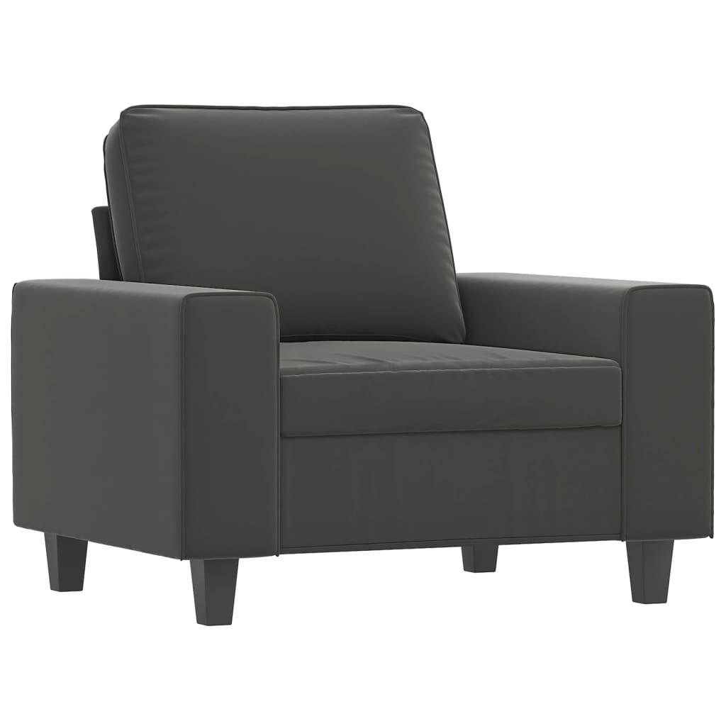 vidaXL Sofa Chair Dark Grey 60 cm Microfibre Fabric