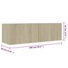 vidaXL TV Cabinet Sonoma Oak 100x30x30 cm Engineered Wood