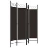 vidaXL 4-Panel Room Divider Brown 160x180 cm