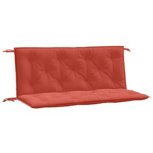 vidaXL Garden Bench Cushions 2 pcs Melange Red 120x50x7 cm Fabric