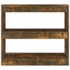 vidaXL Book Cabinet/Room Divider Smoked Oak 80x30x72 cm