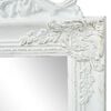 vidaXL Free-Standing Mirror Baroque Style 160x40 cm White