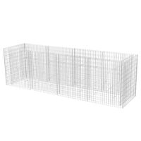 vidaXL Gabion Raised Bed Steel 360x90x100 cm