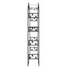 vidaXL Garden Arch Black 116x45x240 cm Steel
