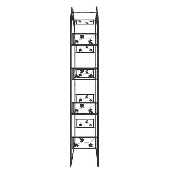vidaXL Garden Arch Black 116x45x240 cm Steel