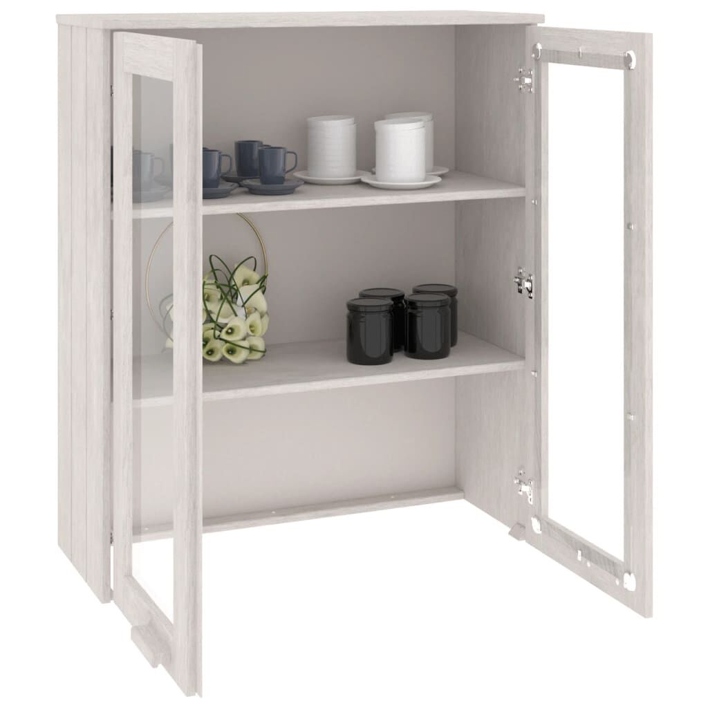 vidaXL Top for Highboard HAMAR White 85x35x100 cm Solid Wood Pine