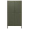 vidaXL Wardrobe Olive Green 90x50x180 cm Steel
