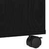 vidaXL Printer Stand Black Oak 41 x 32 x 33.5 cm Engineered wood