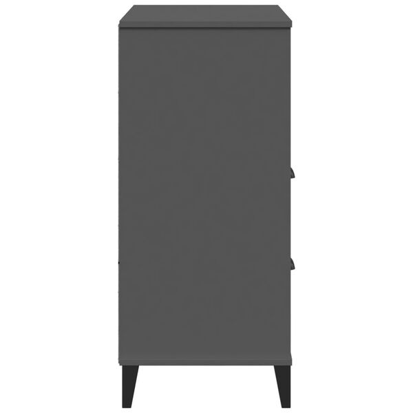 vidaXL Bookcase VIKEN Anthracite Grey 80x40x90 cm Engineered Wood