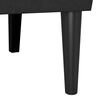 vidaXL Bench Black 112 x 65.5 x 75 cm Velvet