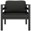 vidaXL 7 Piece Garden Lounge Set with Cushions Aluminium Anthracite