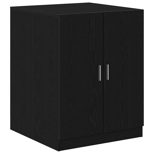 vidaXL Washing Machine Cabinet Black Oak 70.5 x 71.5 x 91.5 cm